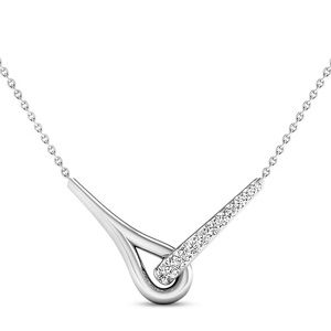 Love + Be Loved Diamond Necklace 1/10 ct tw Sterling Silver 18" with box